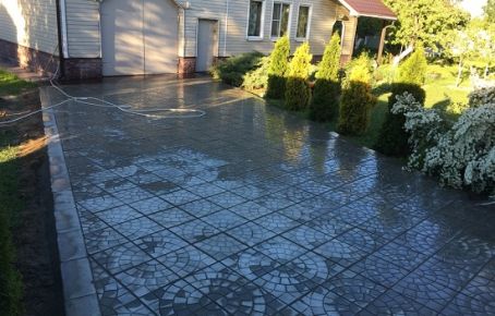 Тротуарная плитка паутинка