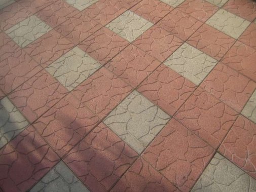 Фото уложенной тротуарной плитки Черепашка 2